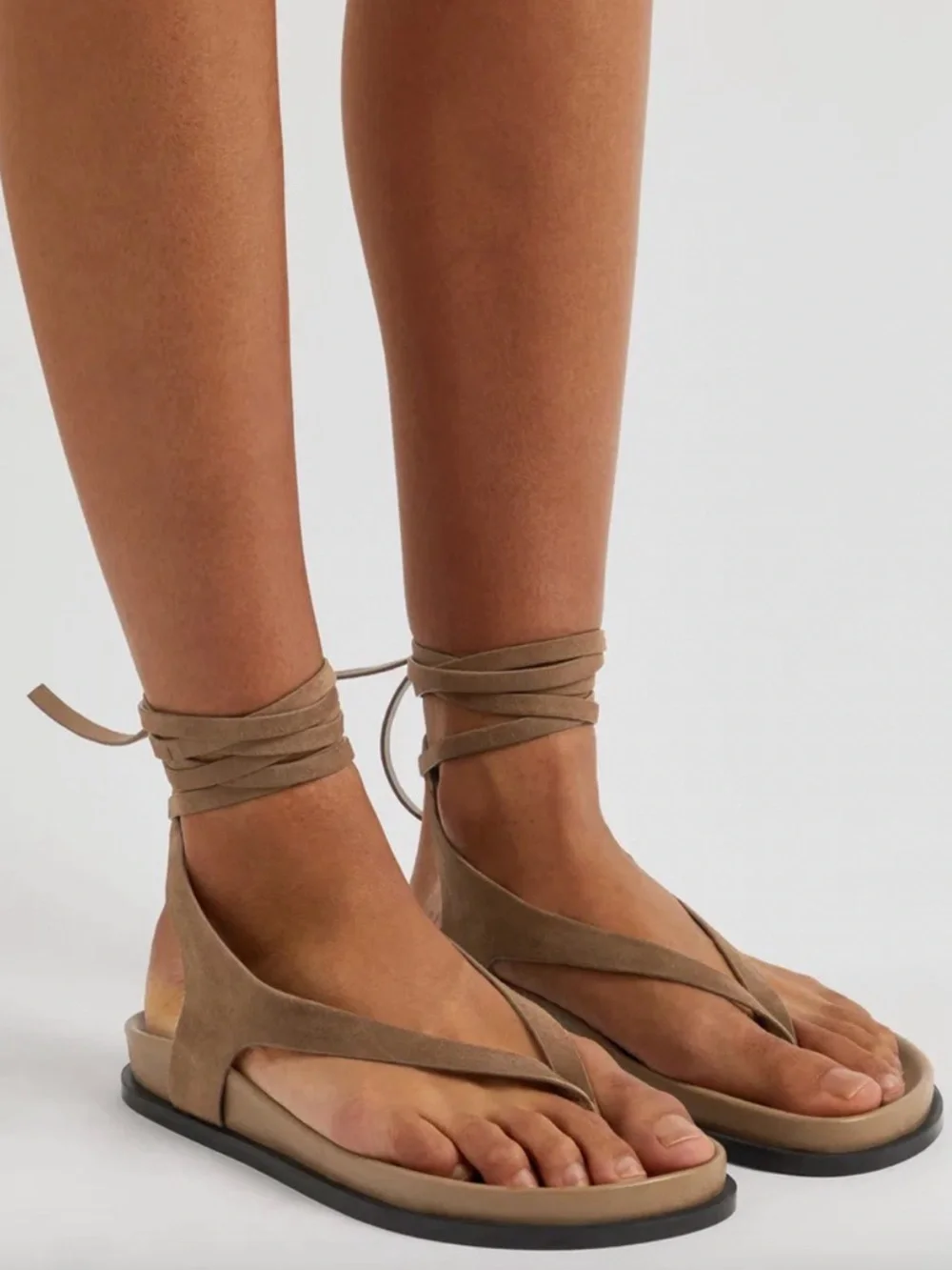 A.EMERY Shel Suede Sandals - Picture 2 of 9